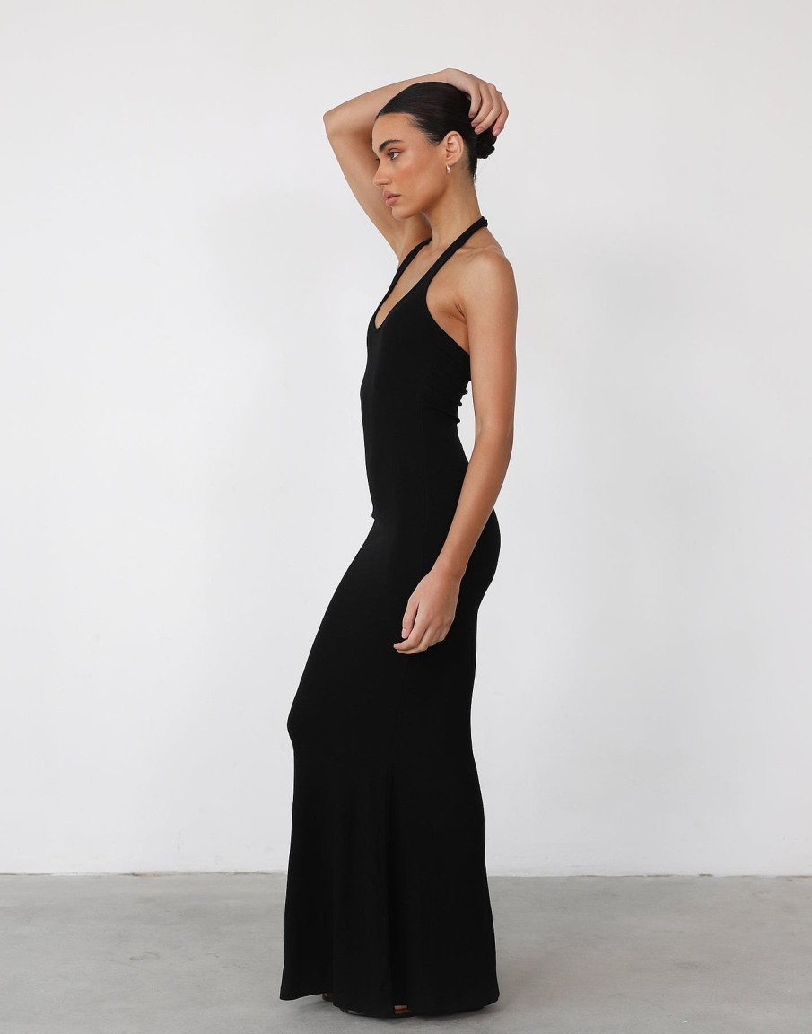 Clothing Pink Diamond Maxi Dresses | Eve Maxi Dress (Black)