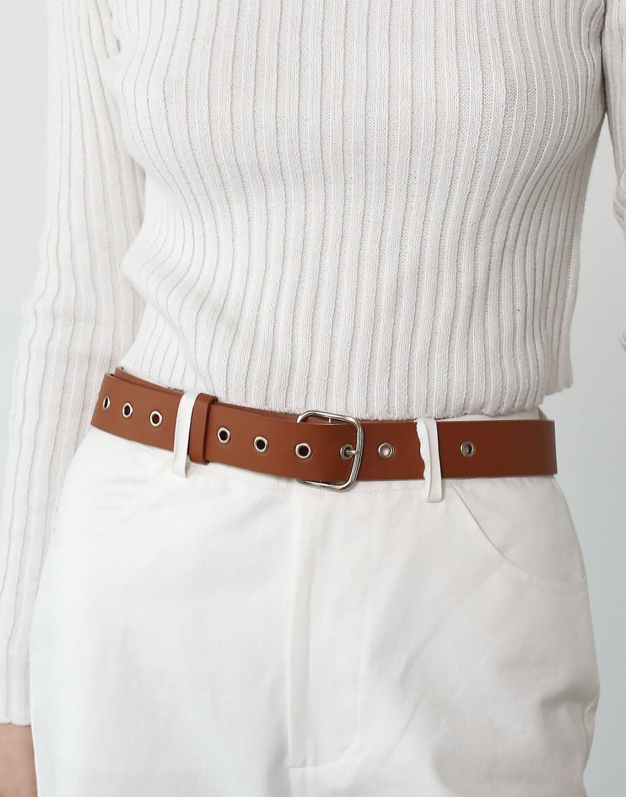 Accessories Charcoal Clothing Belts | Archer Belt (Camel)