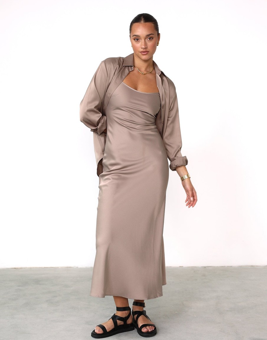 Clothing Charcoal Clothing | Martha Maxi Dress (Ash)