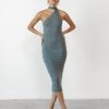 Clothing Luvalot Partywear | Larose Midi Dress (Charcoal)