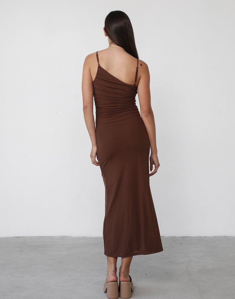 Clothing Alive Girl Partywear | Luciana Maxi Dress (Brown)