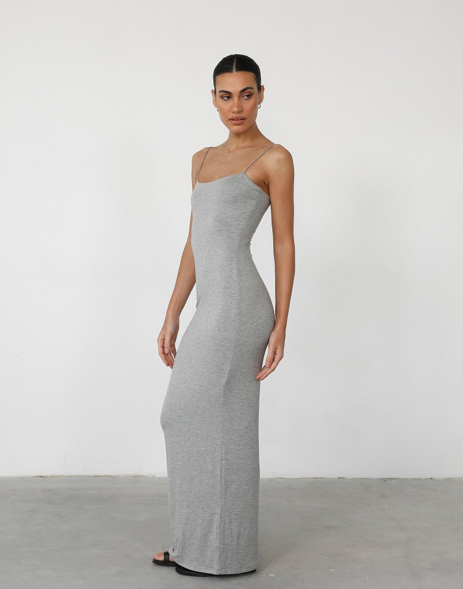 Clothing Luvalot Partywear | Tammy Maxi Dress (Grey Marle)