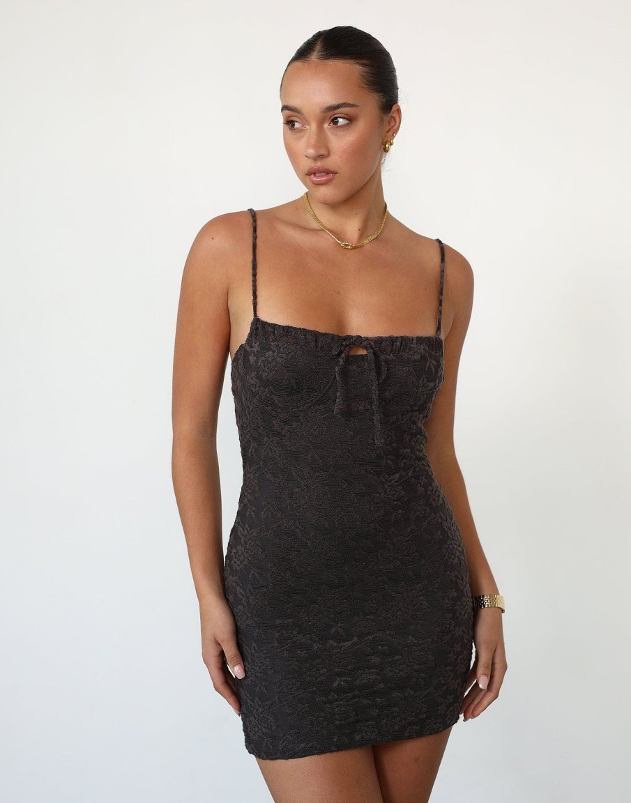 Clothing Luvalot Mini Dresses | Allegra Mini Dress (Charcoal)