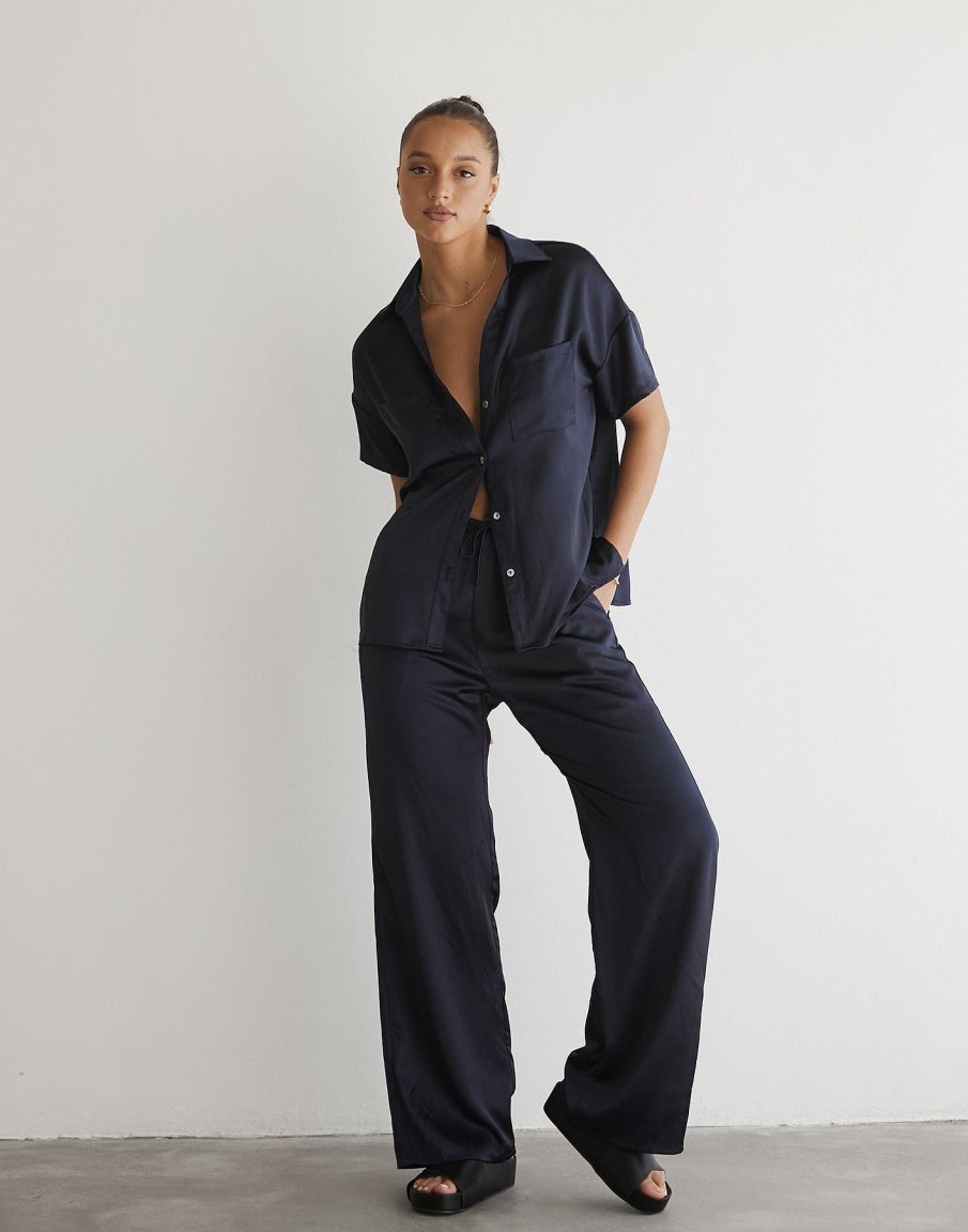 Clothing Charcoal Clothing Pants | Martha Pants (Navy)