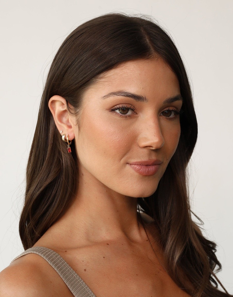 Accessories CHARCOAL Earrings | Hannah Earrings (Ruby)