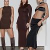 Clothing Charcoal Clothing Partywear | Luna Long Sleeve Maxi Dress (Cocoa)