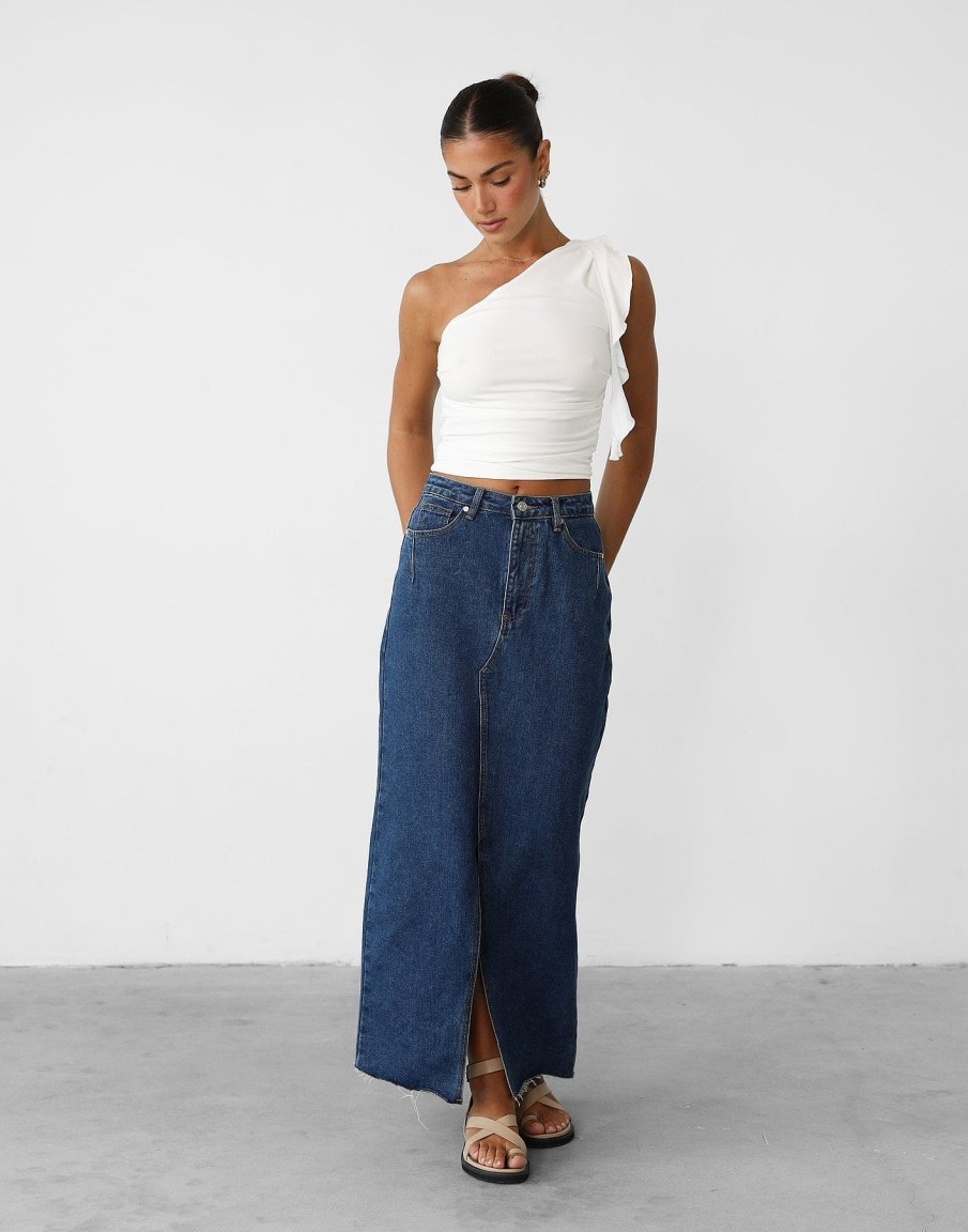 Clothing Style State Crop Tops | Kiarah Top (White)