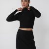 Clothing Style State Partywear | Jax Long Sleeve Top (Black)