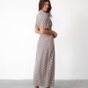 Clothing Charcoal Clothing Maxi Dresses | Lua Maxi Dress (Choc Gingham)