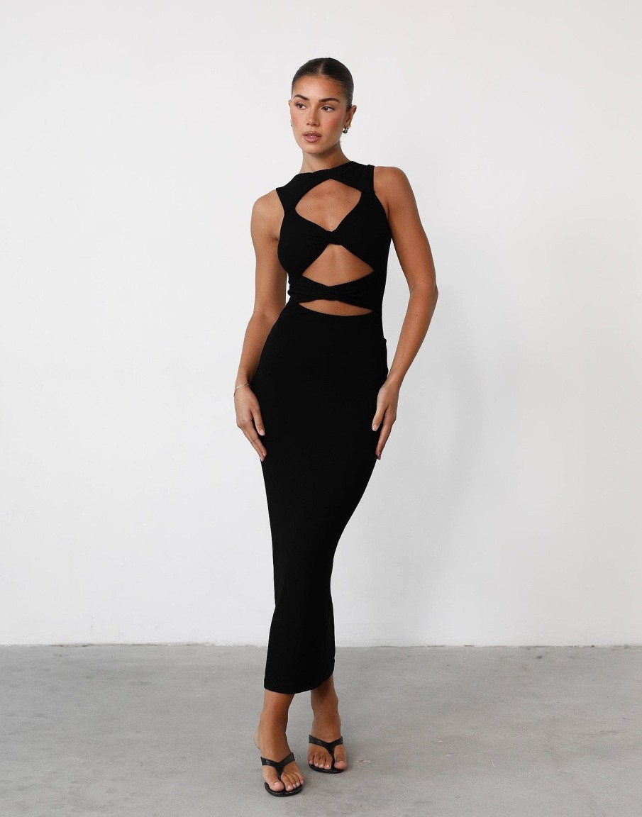 Clothing Alive Girl Maxi Dresses | Topaz Maxi Dress (Black)