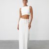 Clothing Vogue Max Skirts | Darna Maxi Skirt (White)