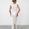 Clothing Charcoal Clothing Maxi Dresses | Kinetic Maxi Dress (White)