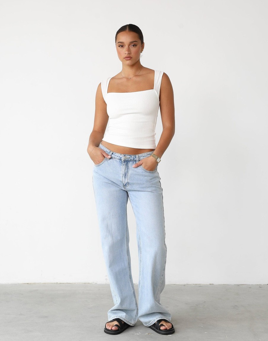 Clothing White Closet Basics Edit | Avi Top (White)