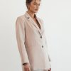 Clothing Pink Diamond Blazers | Dahlia Blazer (Beige)