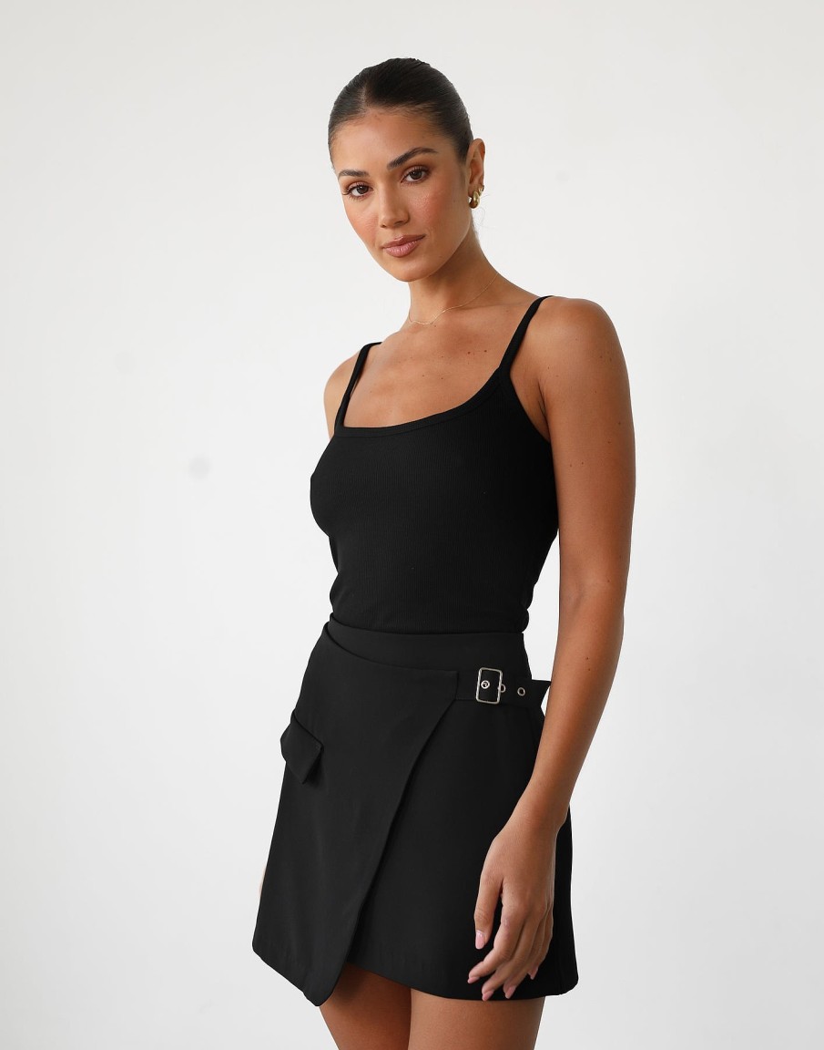 Clothing VogueMax Skirts | Kamala Mini Skirt (Black)