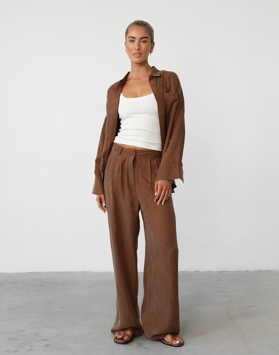 Clothing White Closet Workwear | Ranna Pants (Mocha)