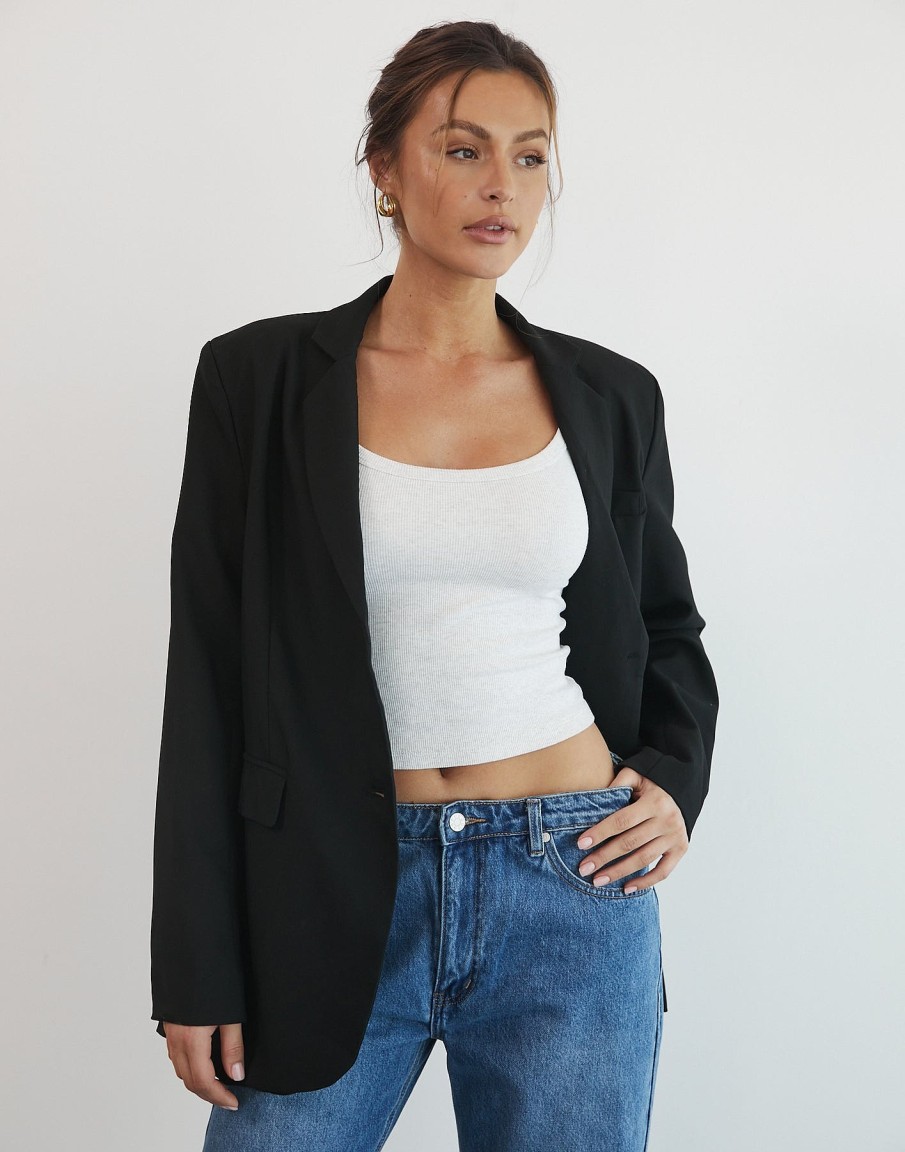 Clothing Thanne Blazers | Essence Blazer (Black)