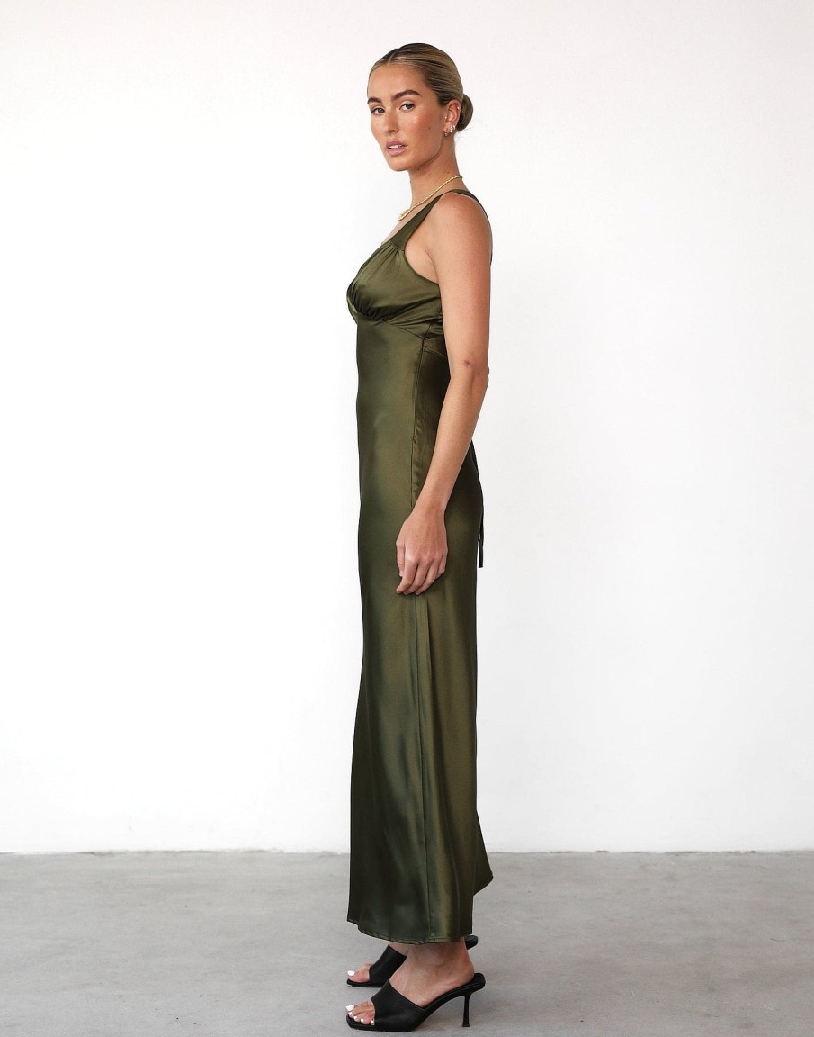 Clothing Charcoal Clothing Maxi Dresses | Piper Maxi Dress (Olive)