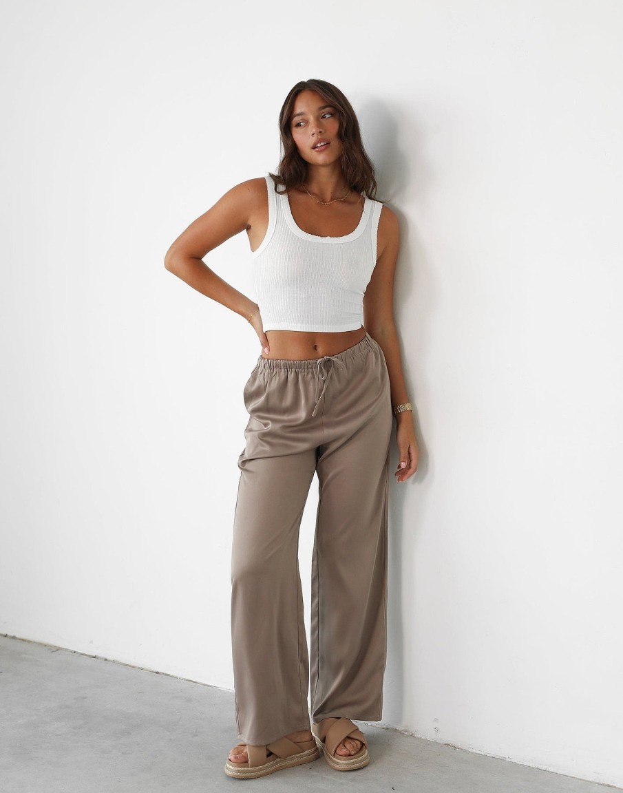 Clothing Qtrend Basics Edit | Eleyna Crop Top (White)