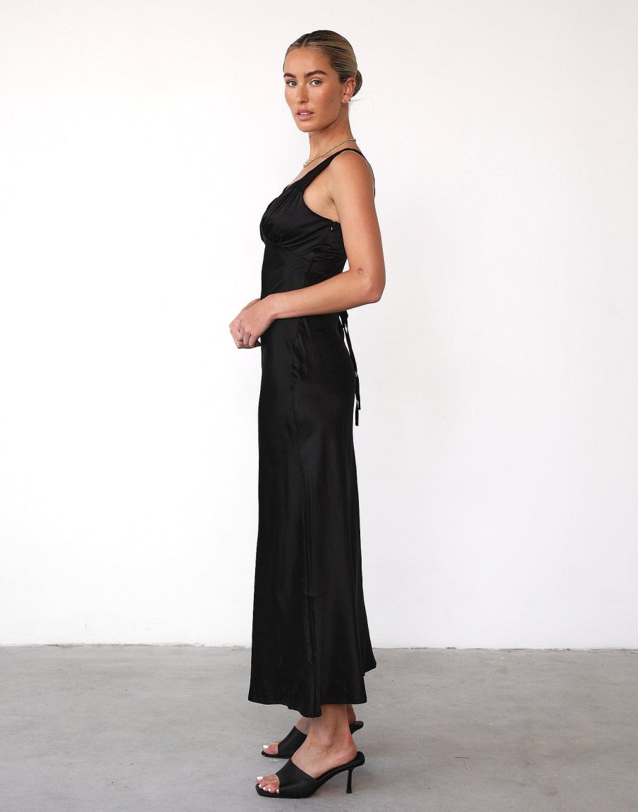 Clothing Charcoal Clothing Maxi Dresses | Piper Maxi Dress (Black)