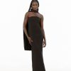 Clothing Charcoal Clothing Partywear | Eleanor Maxi Dress (Black)