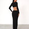 Clothing Charcoal Clothing Basics Edit | Broadway Maxi Skirt (Black)