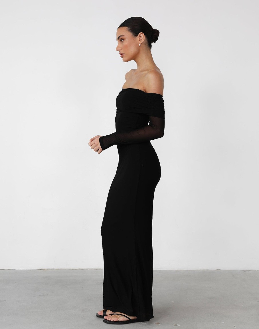 Clothing Pink Diamond Maxi Dresses | Carmella Maxi Dress (Black)