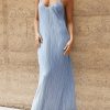 Clothing Charcoal Clothing Partywear | Starry Night Maxi Dress (Steel Blue)