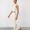 Clothing Charcoal Clothing Knitwear | Nate Knit Tank Top (Cream)