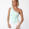 Clothing CHARCOAL Bodysuits | Lights Out Bodysuit (Light Aqua)