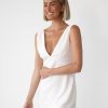 Clothing Charcoal Clothing Mini Dresses | Elio Mini Dress (White)