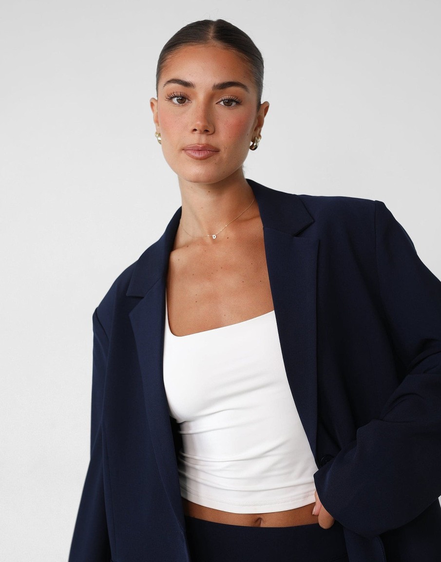 Clothing Charcoal Clothing Blazers | Ashwood Blazer (Navy)