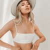 Clothing Charcoal Clothing Basics Edit | Cairo Crop Top (Beige)