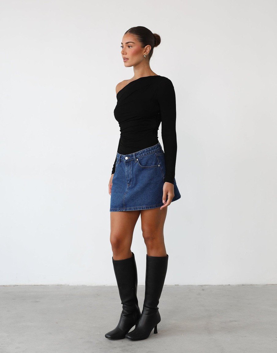 Clothing Alive Girl Long Sleeve Tops | Annie Bodysuit (Black)