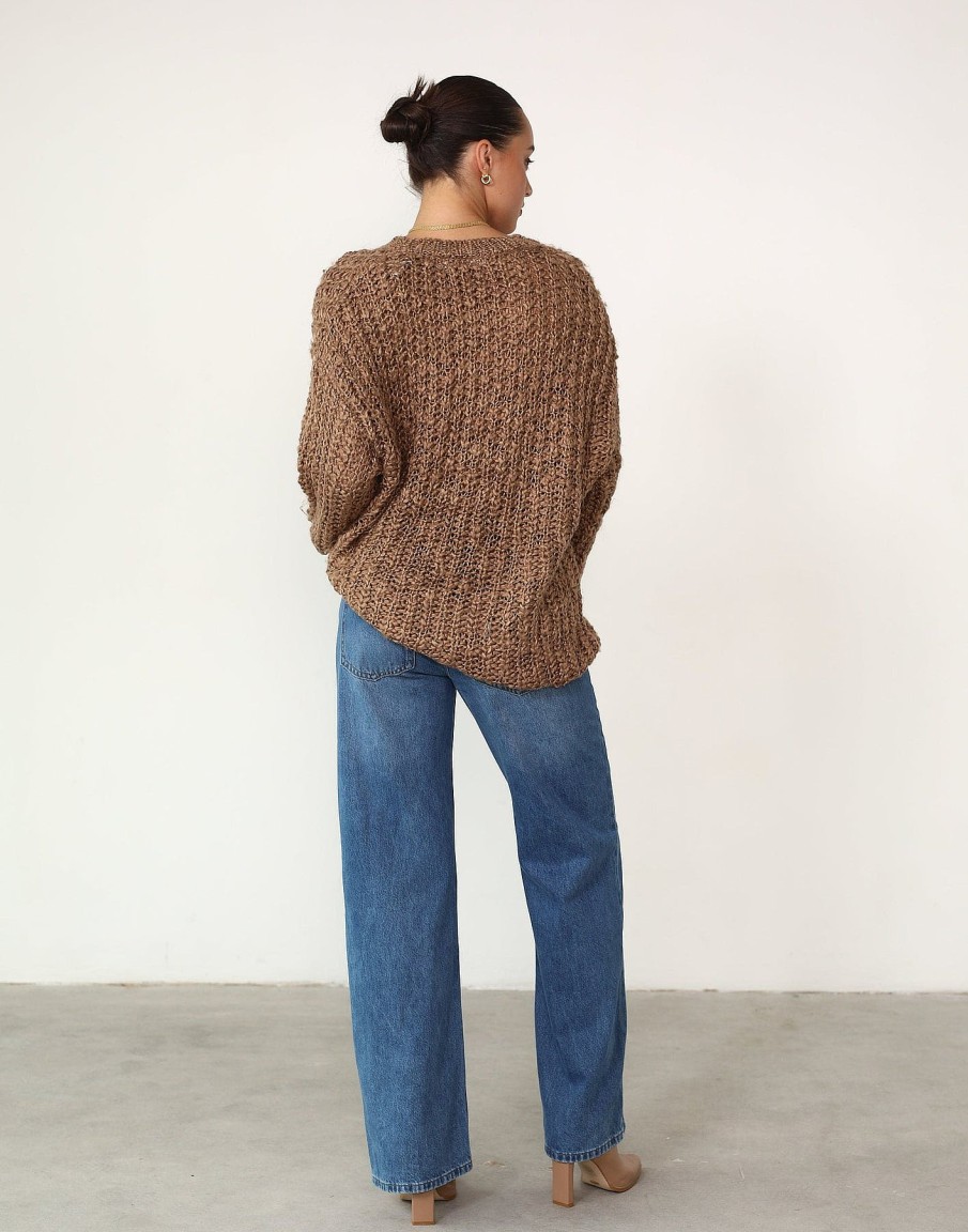 Clothing White Closet Knitwear | Emme Jumper (Taupe)