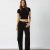 Clothing Charcoal Clothing Basics Edit | Complicated Top (Black)