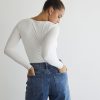 Clothing Charcoal Clothing Basics Edit | Chance Bodysuit (White)