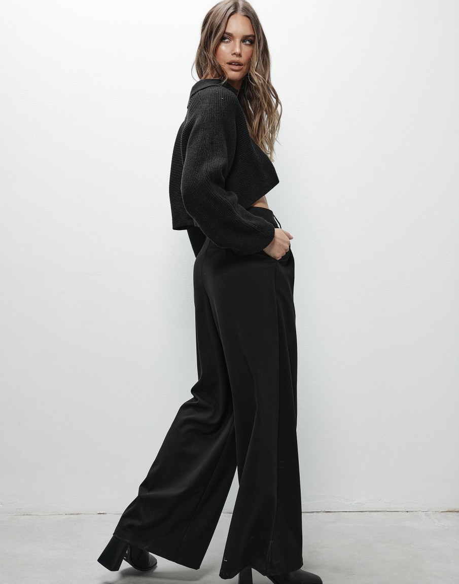 Clothing Charcoal Clothing Workwear | Harper Pants (Black)