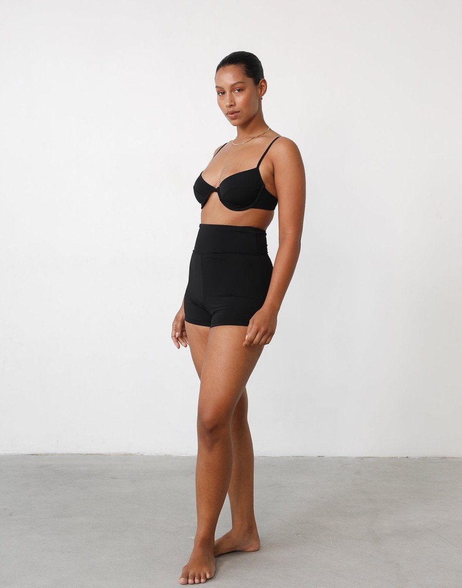 Clothing Charcoal Clothing Swim Tops | Starboard Balconette Bikini Top (Black)