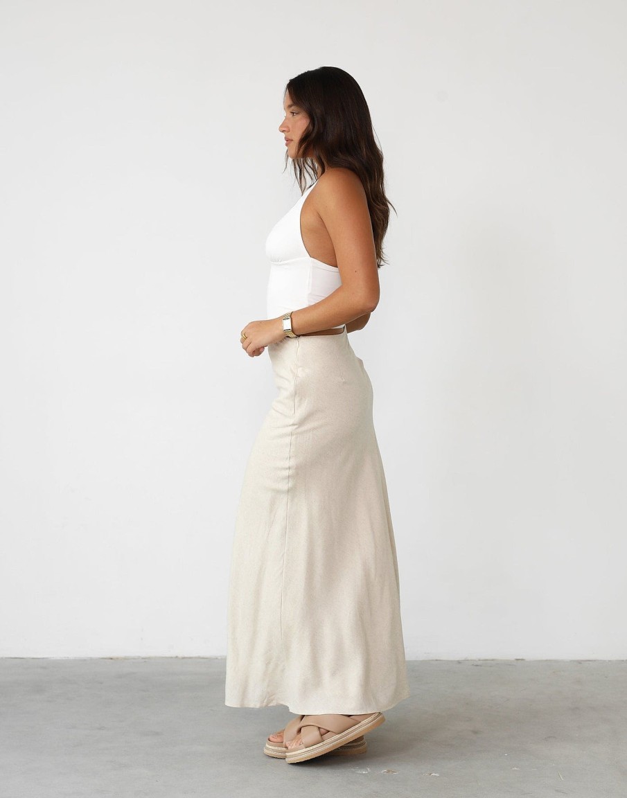 Clothing CHARCOAL Basics Edit | Shannon Maxi Skirt (Beige)