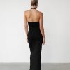 Clothing Qtrend Partywear | Veena Maxi Dress (Black)