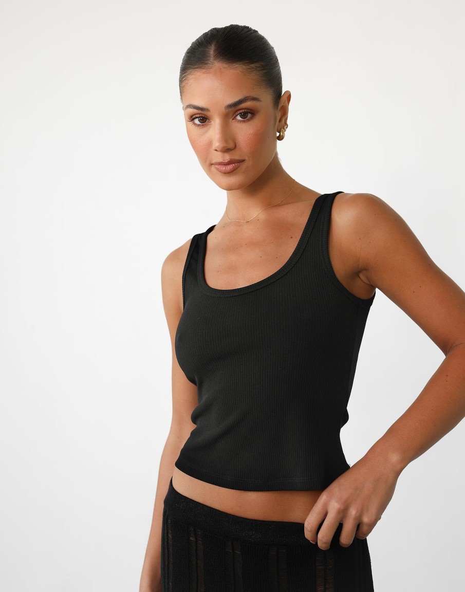 Clothing QTrend Basics Edit | Laia Top (Black)