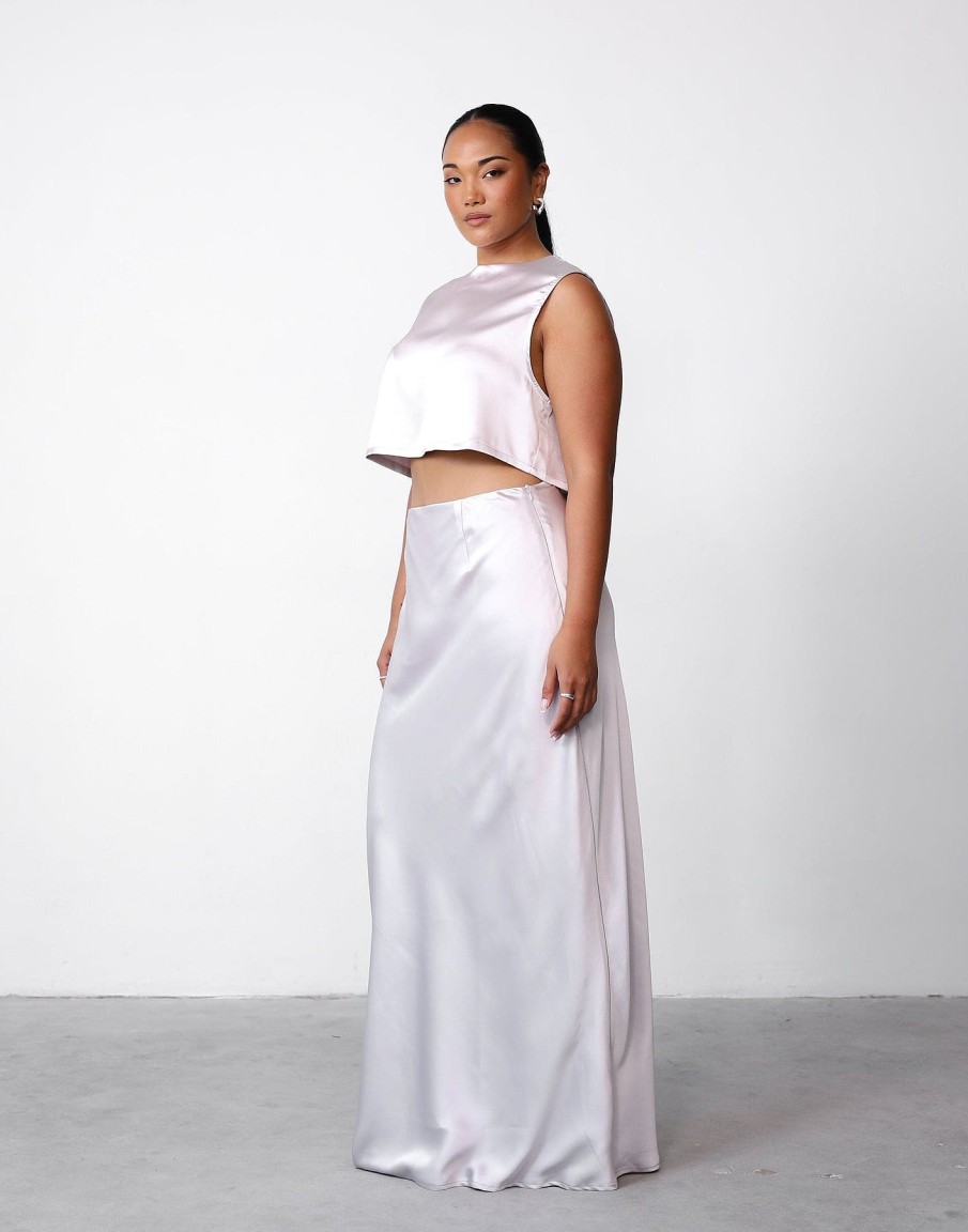 Clothing Charcoal Clothing Partywear | Sincerity Maxi Skirt (Shell)