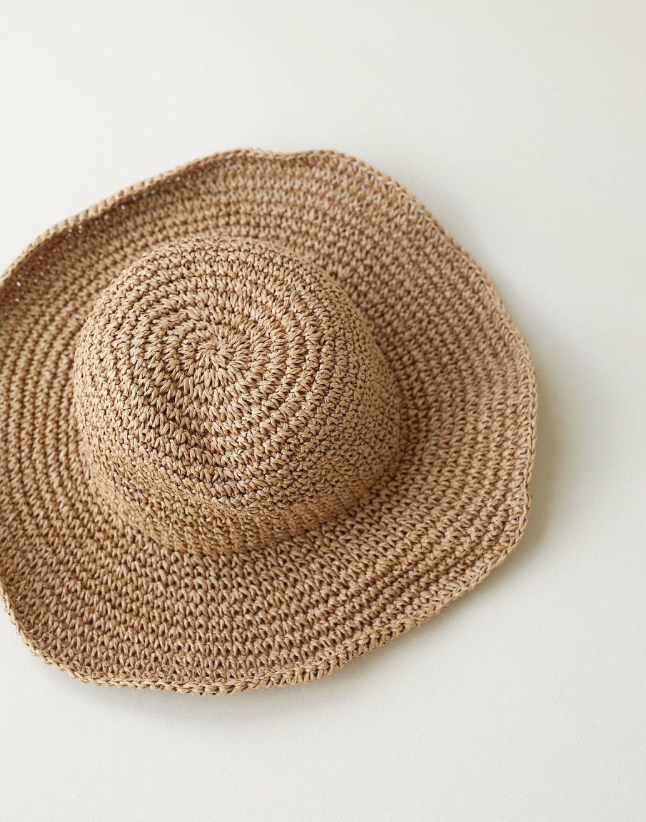 Accessories Charcoal Clothing Hats | Cove Straw Hat (Caramel)