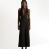 Clothing Charcoal Clothing Partywear | Victoria Maxi Dress (Black)