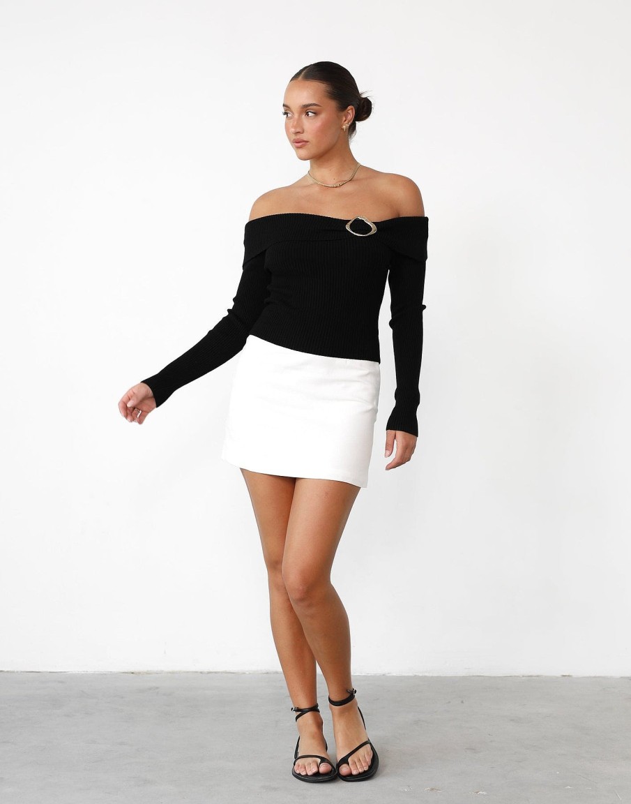 Clothing Style State Long Sleeve Tops | Caerynn Long Sleeve Top (Black)