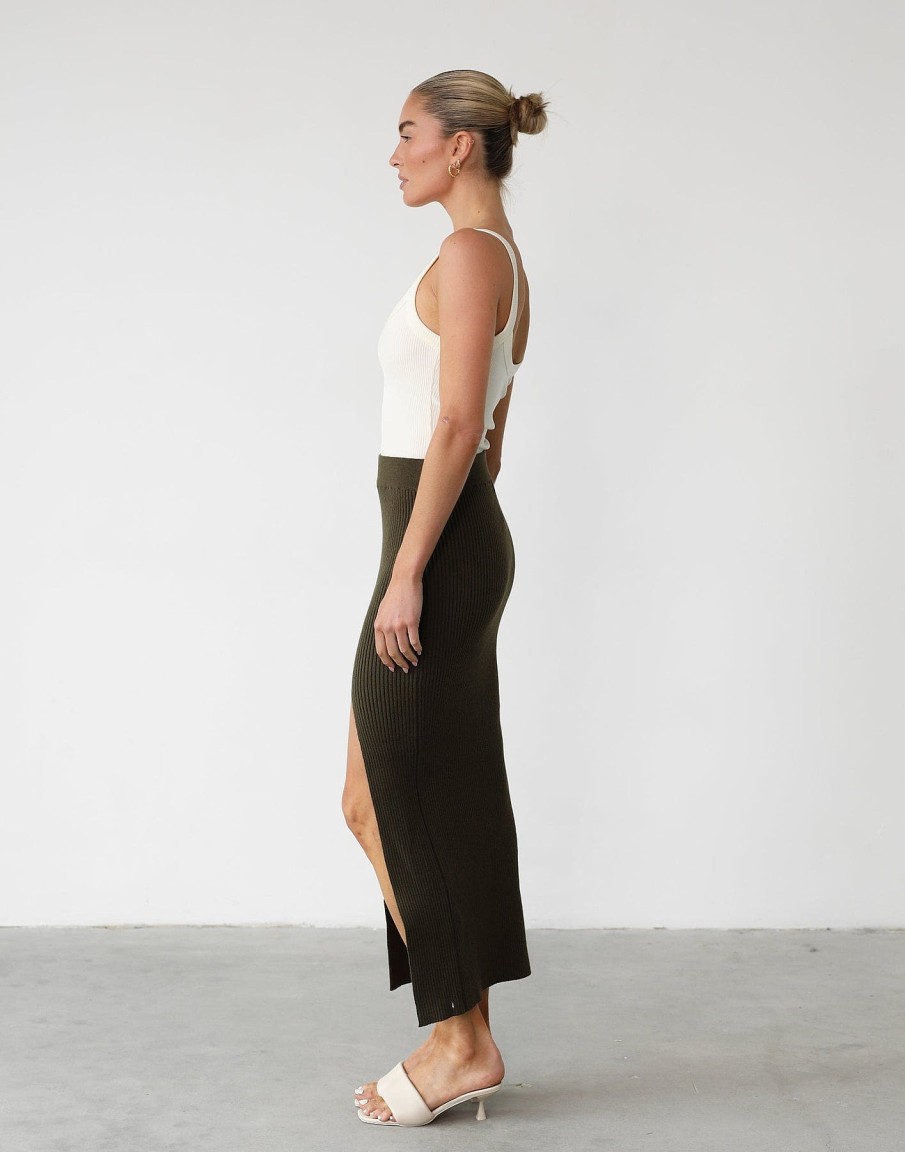 Clothing Thanne Skirts | Esmie Maxi Skirt (Burnt Olive)