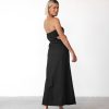 Clothing CHARCOAL Maxi Dresses | Mikaela Maxi Dress (Black)