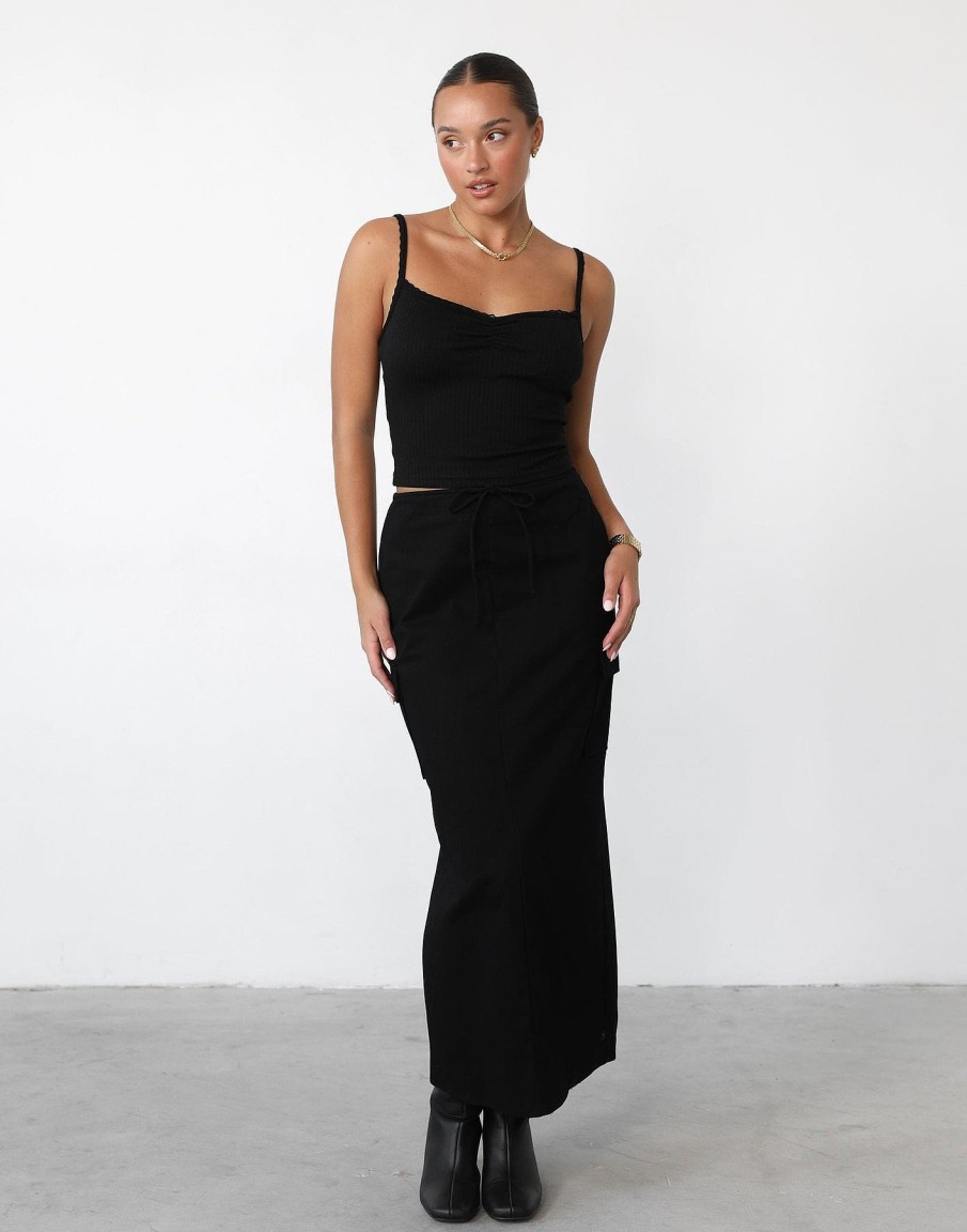 Clothing Luvalot Camis + Singlets | Meena Cami Top (Black)