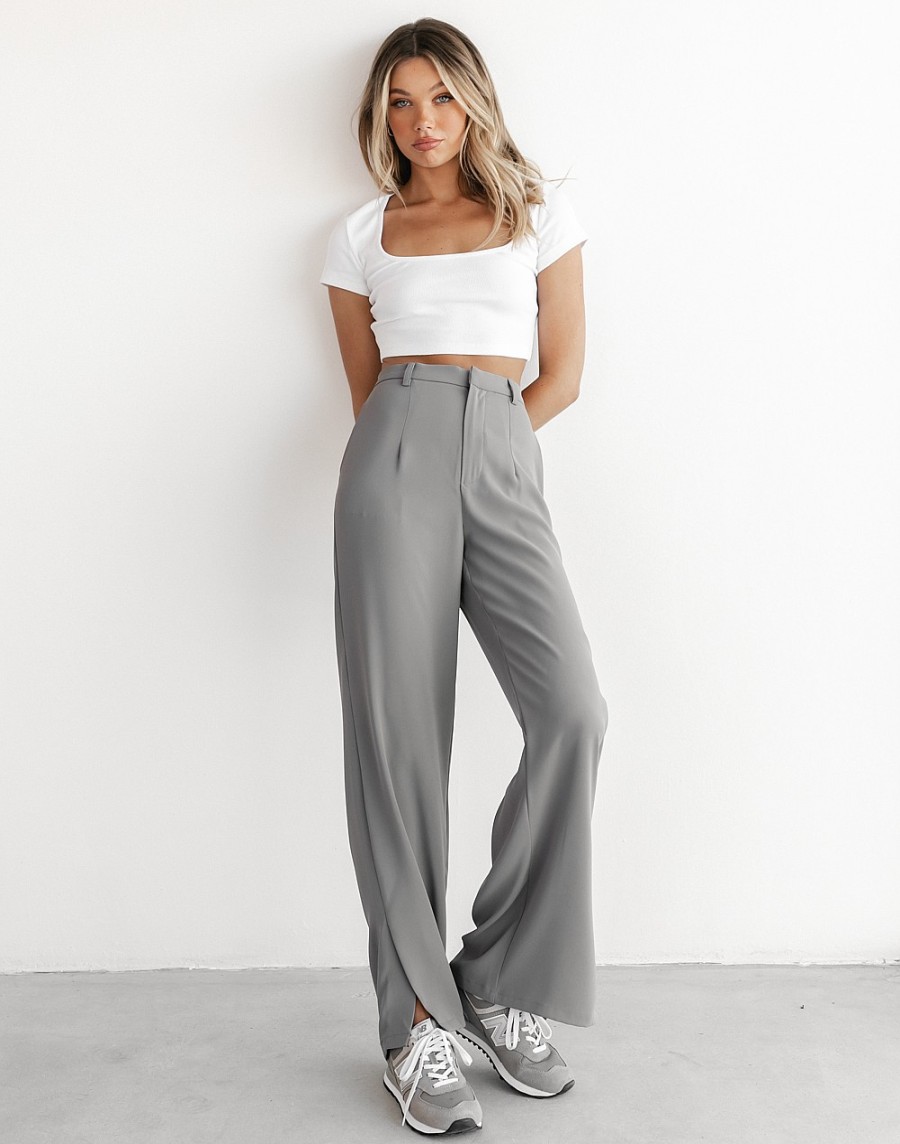 Clothing Charcoal Clothing Partywear | Sailing Away Pants (Grey)